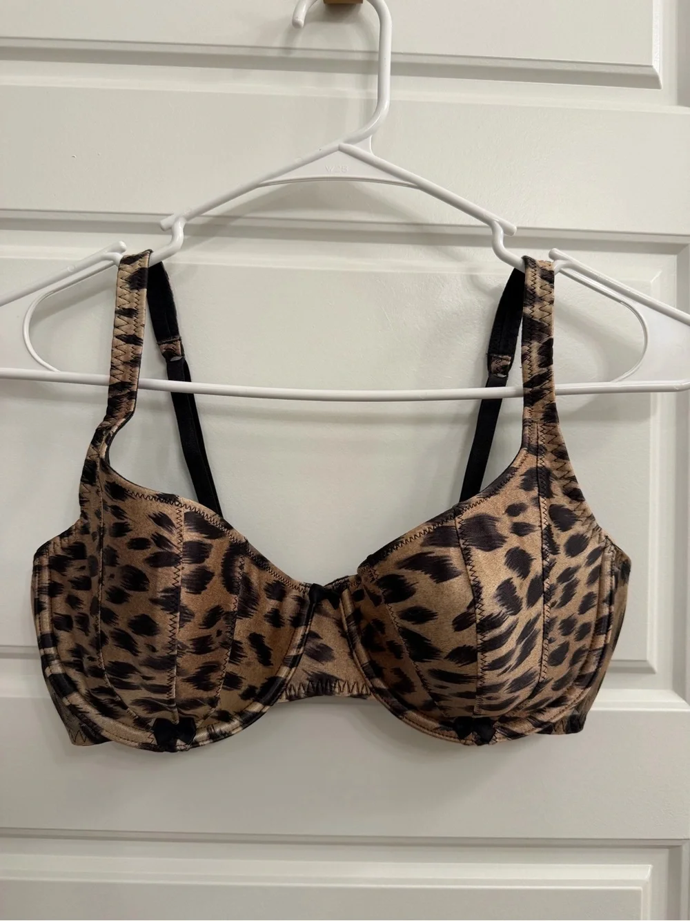 Vintage 2003 Victoria's Secret Leopard Mesh Underwire Bra 36C